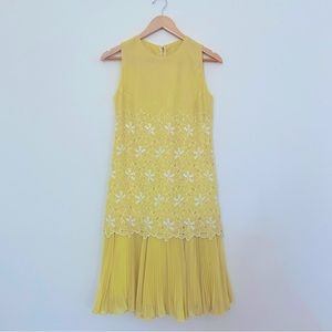 Stunning Yellow 60s Vintage Dress By Miss Elliette